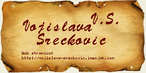 Vojislava Srećković vizit kartica
